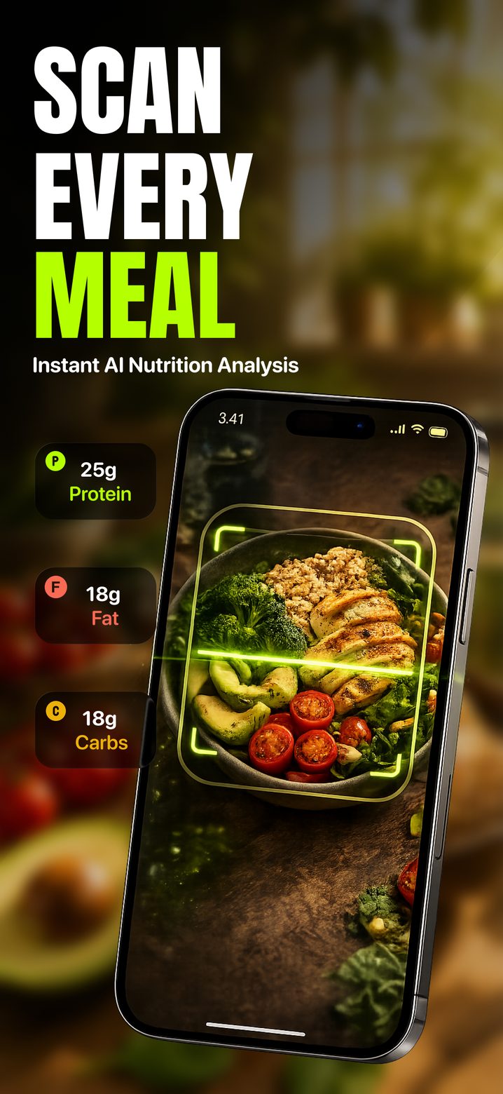 App Store screenshot: scan every meal.